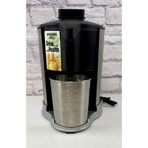 Waring Pro JEX328 Health Juice Extractor Stainless Steel Juicer Cup *TESTED* EUC